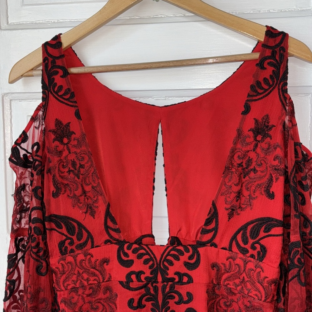FREE PEOPLE WANT TO WANT ME EMBROIDERED MINI DRESS - Picture 8 of 16